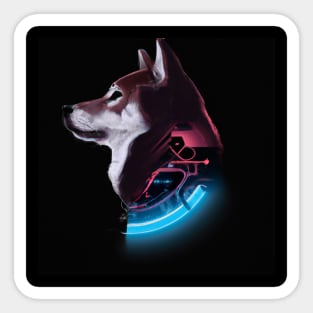 Futuristic Shiba Inu Art Sticker